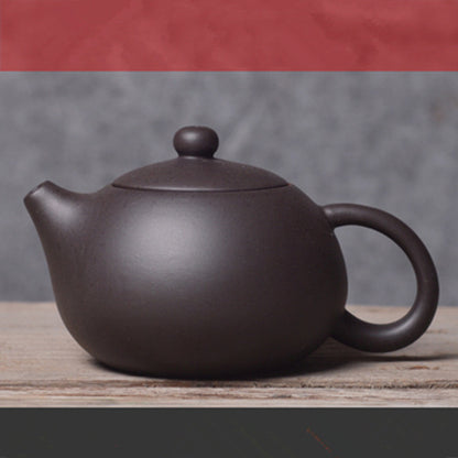 Chinese Xishi Pot Marked Purple Clay Kungfu Tea Pot China Zisha Pot String Gift