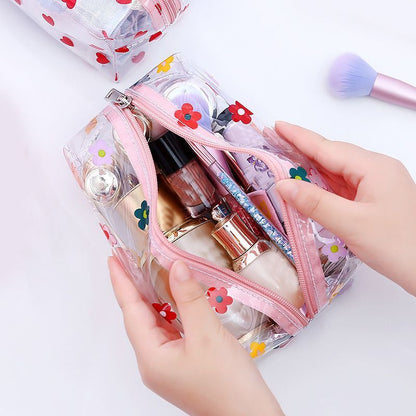Clear Cosmetic Bag PVC Transparent Makeup Bag Waterproof Case Zipper Travel Bags