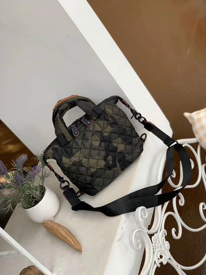 Crossbody Bags Women Lady Handbags Nylon Down Cotton Shoulder Bag