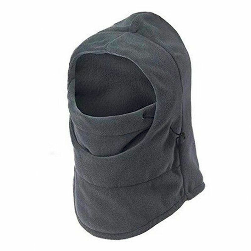 Winter Hat Thermal Fleece Balaclava Hat Hooded Neck Warmer Hiking Scarves Masks