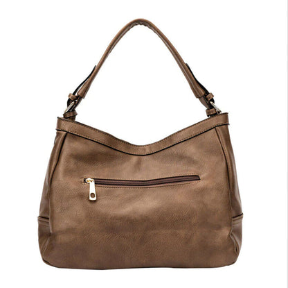 Celela Women PU Leather Tote Shoulder Bag Crossbody Bag Handbag Purse