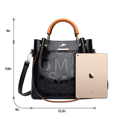 Women Soft Leather Handbag Messenger Shoulder Tote Bag Crossbody Satchel Purse