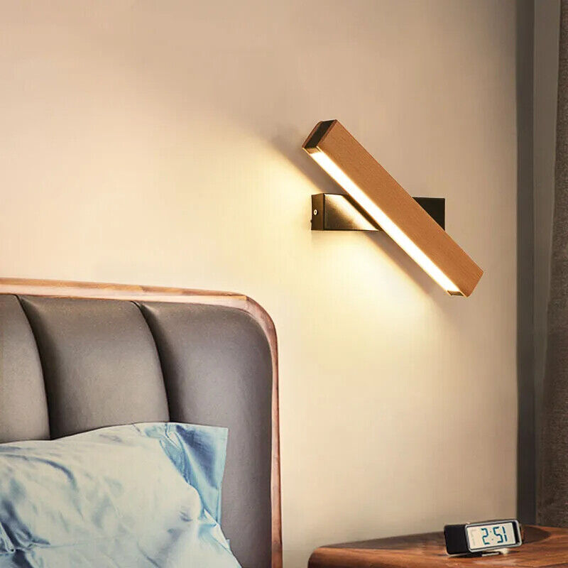 LED Wall Lamp Wooden Nordic Modern Adjustable Lighting Bar Restaurant Decoration
