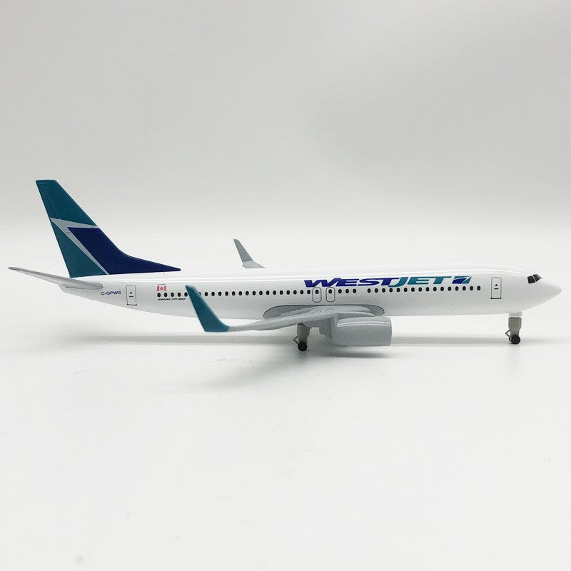 1:300 American Westjet B737 Model Plane Alloy Diecast Airplane Model Collection