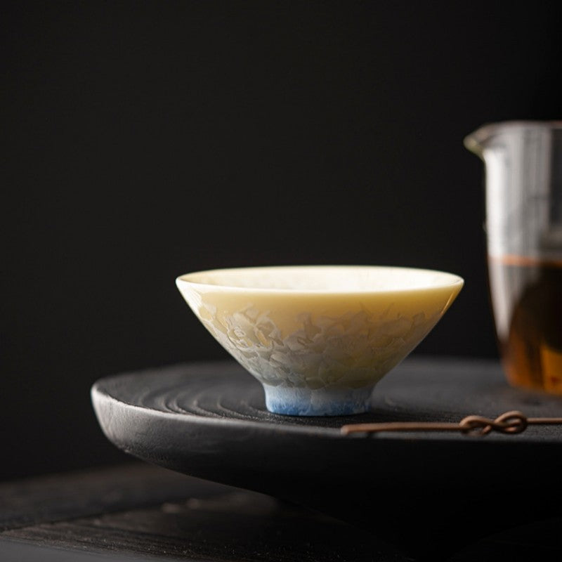 One Boutique Cup 80ml Crystalline Glaze Douli Tea Cup Kiln-fired Master Cup New