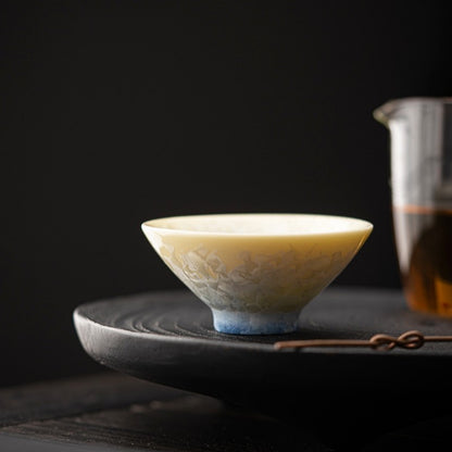 One Boutique Cup 80ml Crystalline Glaze Douli Tea Cup Kiln-fired Master Cup New