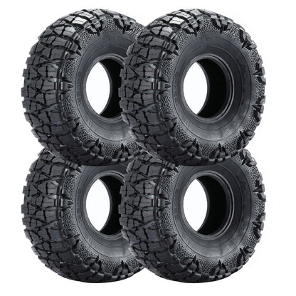 4Pack 1/10 RC Car 1.9" Rubber Wheel Tyres Tires Cover For 1.9in RC Wheel Rim E