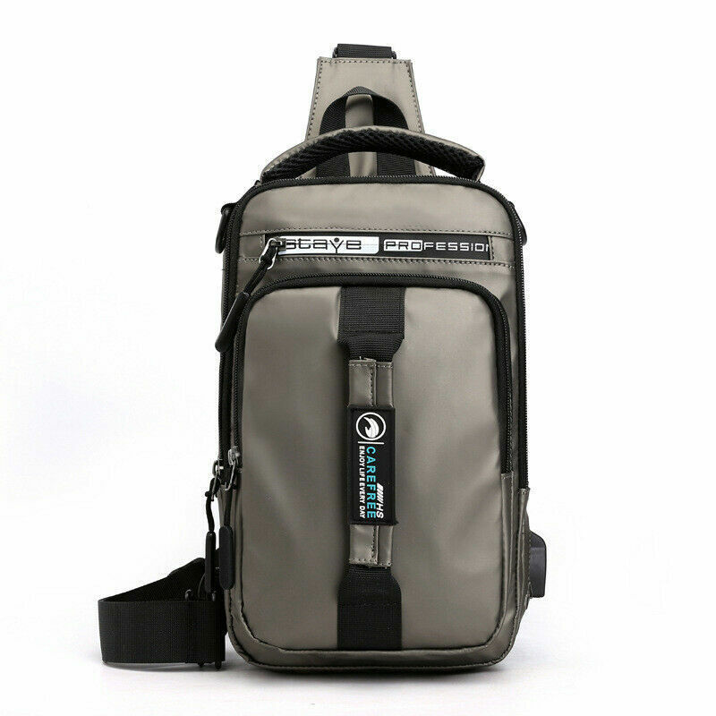 Multifunction USB Shoulder Bag Chest Bags Waterproof Travel Pack Messenger Pack