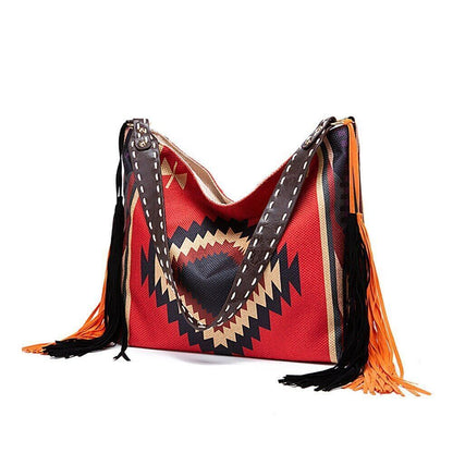 2023 New Fashion Woman Bags Women's Beach One-shoulder Carry Canvas Ethnic Style