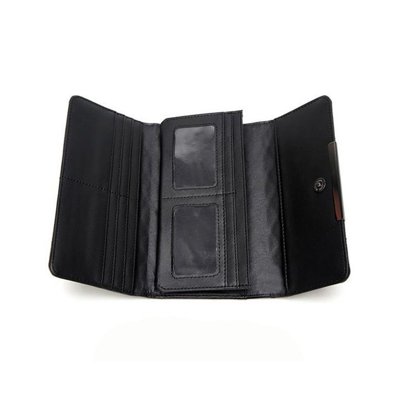 Cork Three Fold Long Wallet Fashion Credit Card Holder Clutch Purse Money Bags