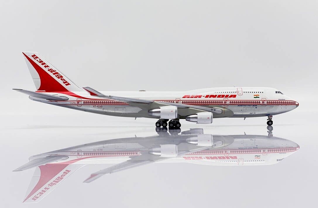 1:400 JC Wings AIR INDIA BOEING 747-400 Passenger Plane Diecast Aircraft Model