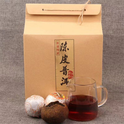 organic Tangerine Peel Pu-erh Tea Leaf Pu'er Black Tea Cooked tea Ripe puerh tea