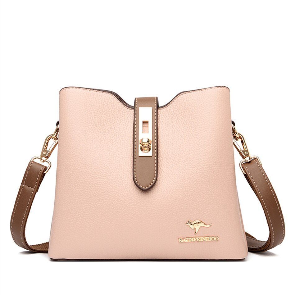 Large Shoulder Bag Synthetic Leather Messenger Bags Fashion Tote Luxury Handbag