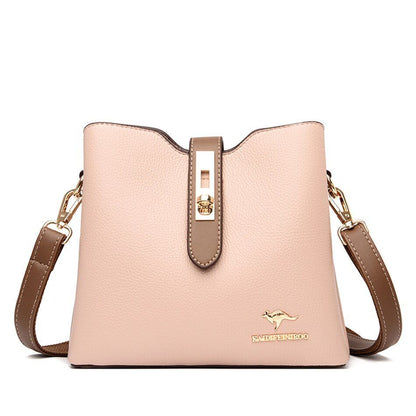Large Shoulder Bag Synthetic Leather Messenger Bags Fashion Tote Luxury Handbag