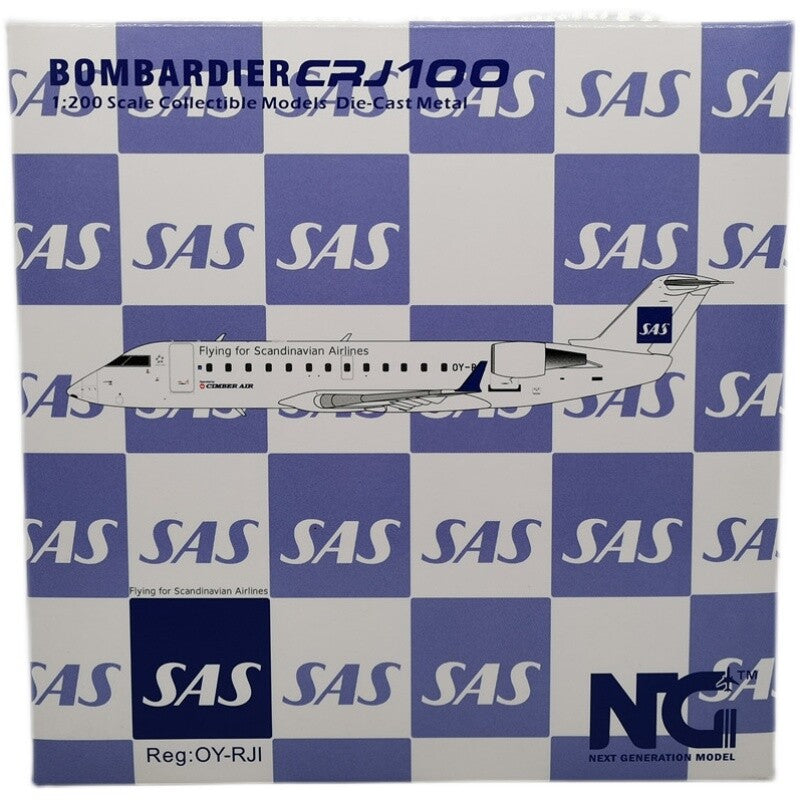 1:200 NG Model Flying for Scandinavian Airlines CRJ-100LR Airplane Diecast Model