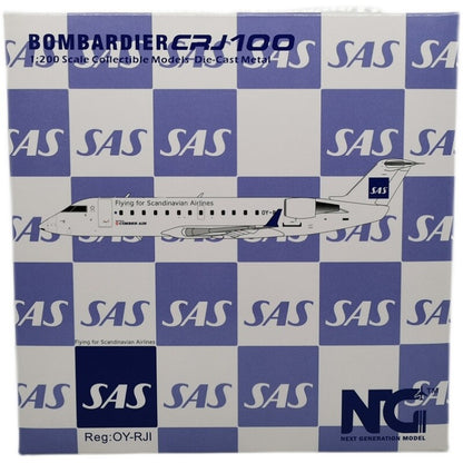 1:200 NG Model Flying for Scandinavian Airlines CRJ-100LR Airplane Diecast Model
