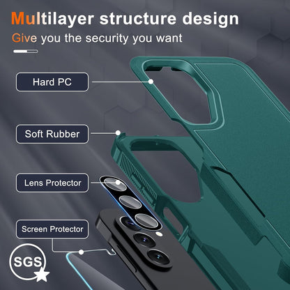 Case for Samsung Galaxy A17 5G Phone Cover with Screen Protector+Camera Lens Cov