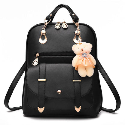 Women Backpack PU Leather School Bag Satchel Travel Bag Handbags Rucksack