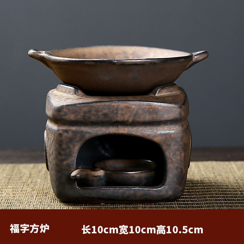 Coarse Pottery Tea Oven Incense Burner Tea Awakening Ceramic Incense Burner