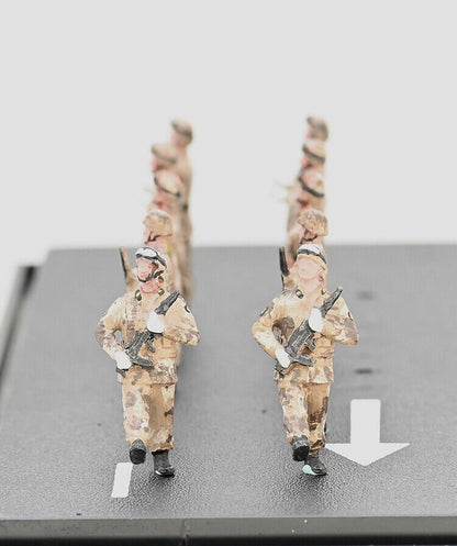 Sanrong 1/72 China PLA 10 Soldier Sand Color Painting Finished Model