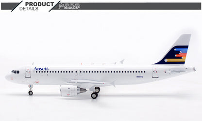 1:200 InFlight Ansett AIRBUS A320 Passenger Airplane Diecast Aircraft Model