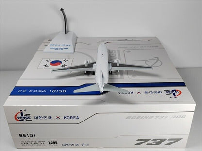 1:200 JC Wings KOREA BOEING 737-300 Passenger Airplane Diecast Aircraft Model