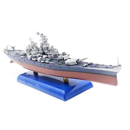 Alloy 1/1000 Scale WWII USS New Jersey BB-62 Battleship Model Collection w/Stand