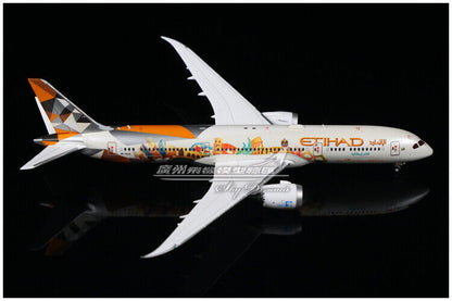 1:400 JC Wings ETIHAD BOEING 787-9 Passenger Airplane Diecast Aircraft Model