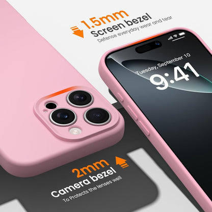 Compatible with Iphone 16 Pro Max Case, Liquid Silicone Upgrade [Camera Protecti