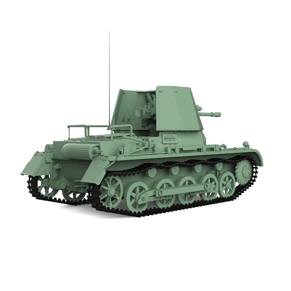 SSMODEL SS87708 1/87 HO Scale Railway German Panzerjäger I 47mm Tank Destroyer