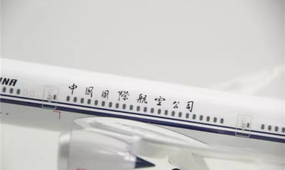 32CM 1:200 Risesoon Air China Boeing 787-9 Passenger Airplane ABS Plastic Model