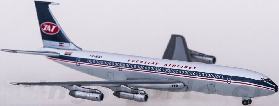 1:500 Herpa JAT BOEING 707-300 Passenger Airplane Diecast Aircraft Plane Model