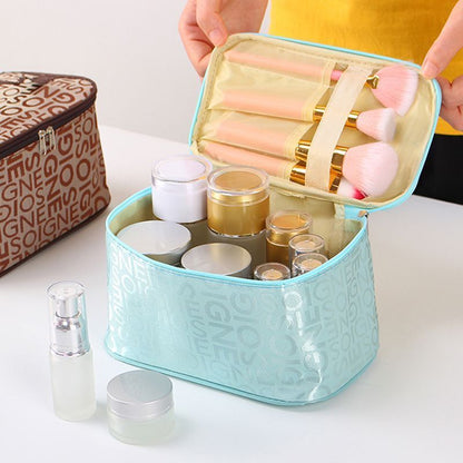 Square Cosmetics Storage Bags Travel Pouch Toiletries Organizer S/M/L Polyester