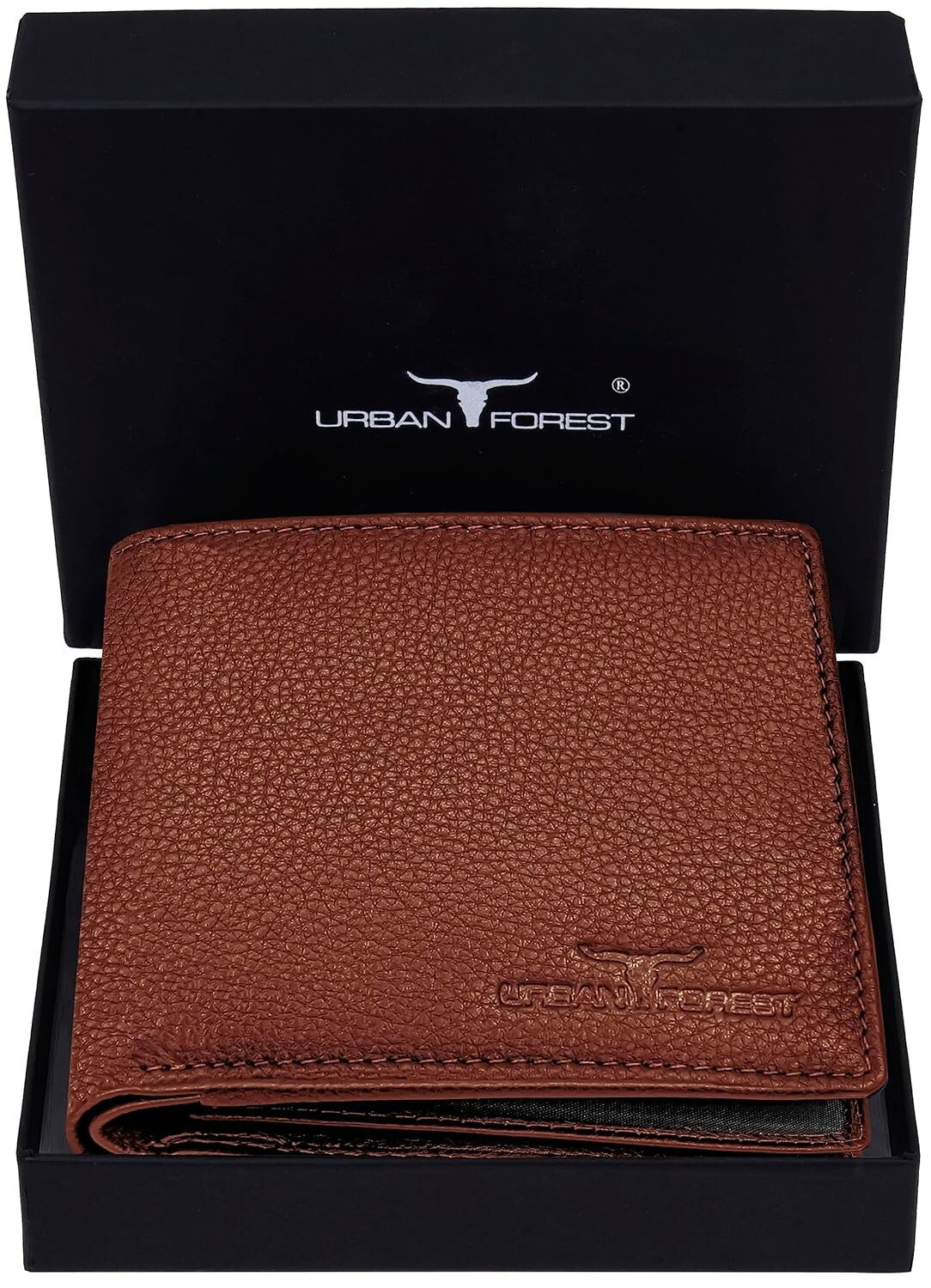New Redwood Bi-Fold Leather Men's Wallet RFID Protection Gift Item