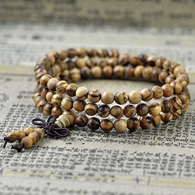Authentic Vietnamese Agarwood Incense 108 Beads 6-8mm Fashion Prayer Beads