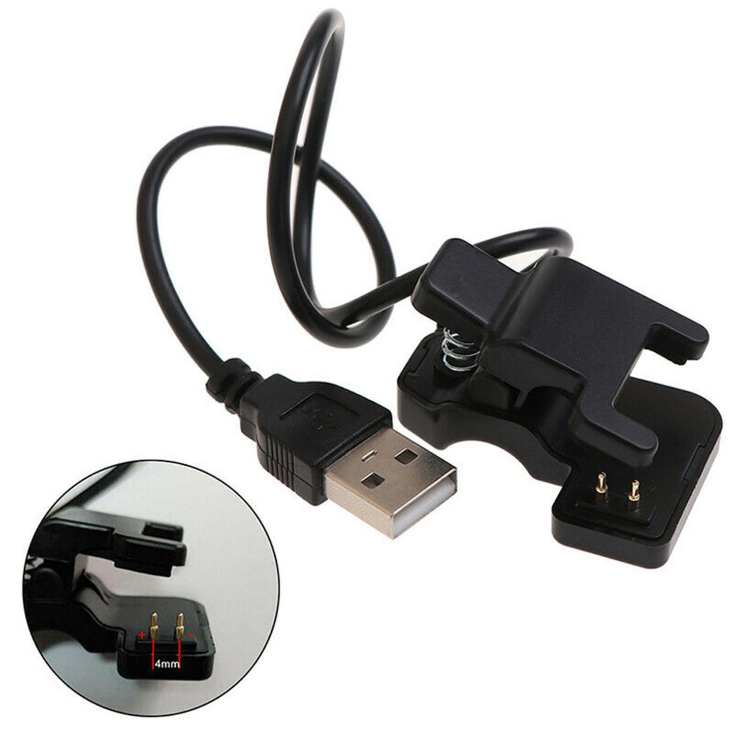 Universal 2 Pin Smart Watch/Bracelet Charger Clip Charging Cable Adapter Dock