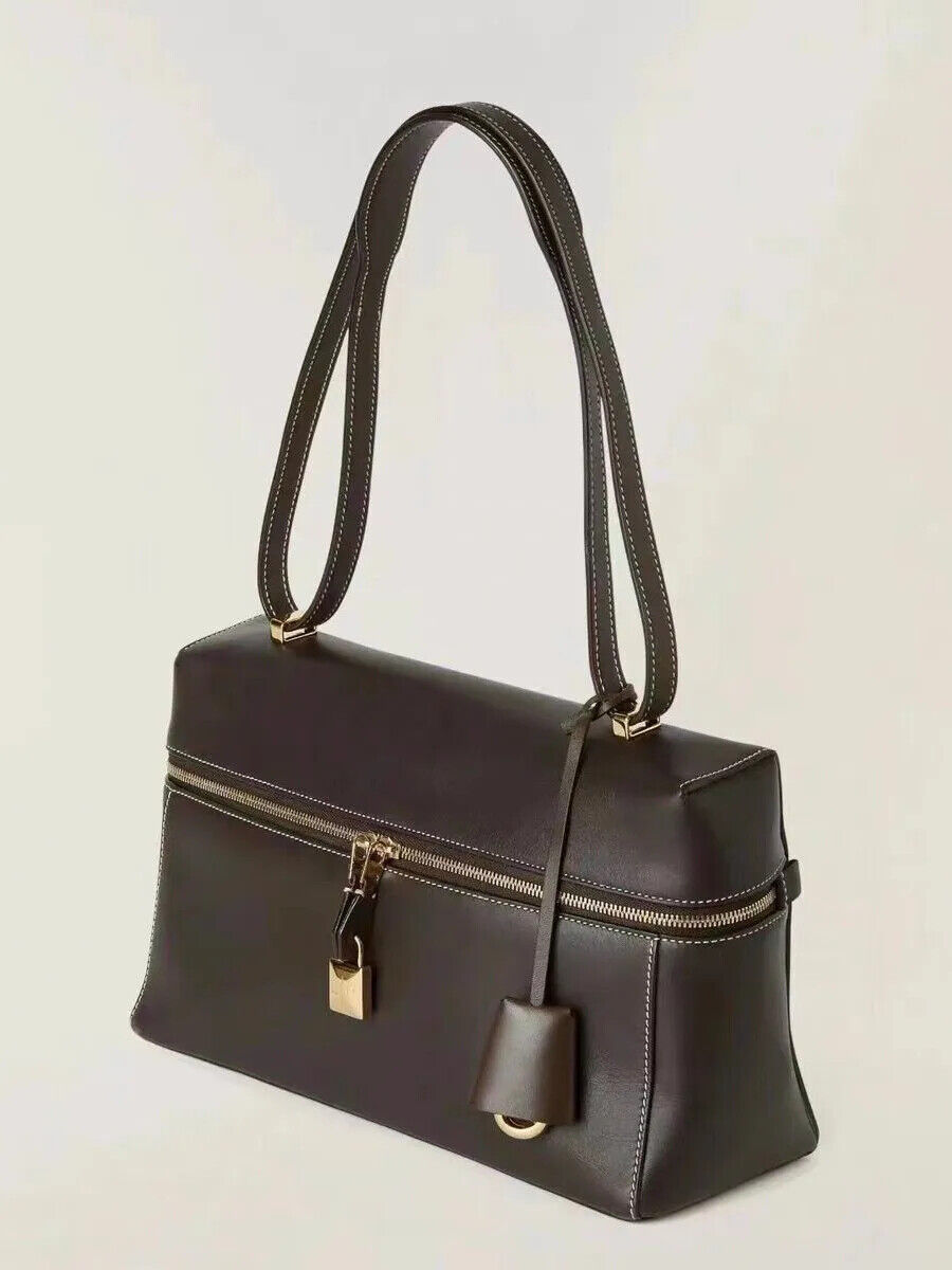 Box Bags Ladies Women Cowhide Shoulder Bag Fashion Crossbody Bag
