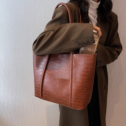 PU Leather Shoulder Bag Women Winter Female Handbags Purses Tote Bags