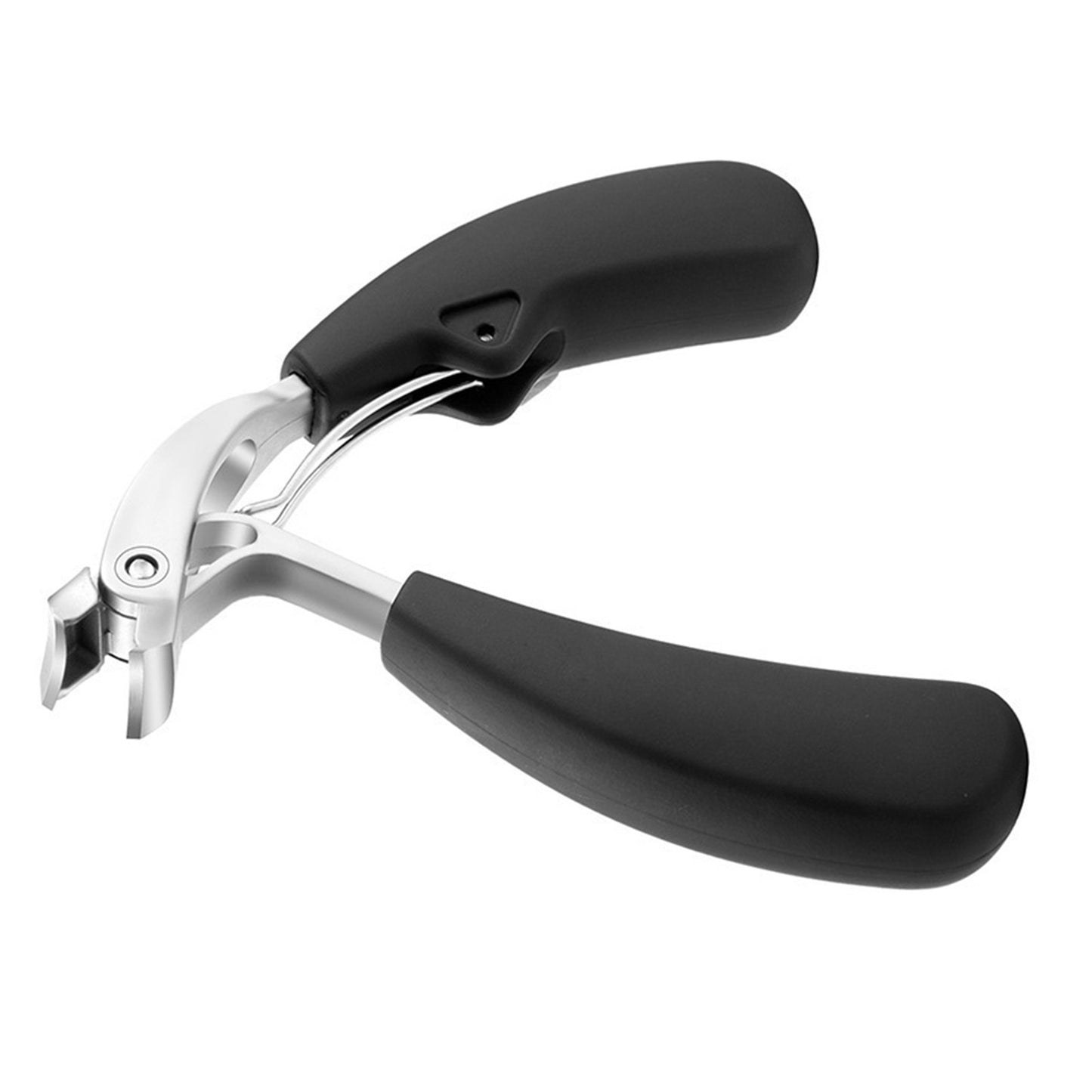 New Stainless Steel Angled Head Ergonomic Large Mouth Toenail Clipper Tool