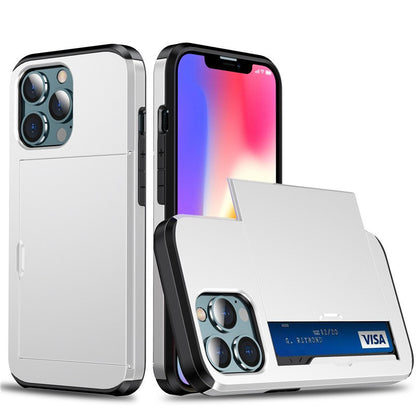 For Apple iPhone12/13/14/15/16/17 Plus/Pro/Pro Max Case Card Wallet Slot