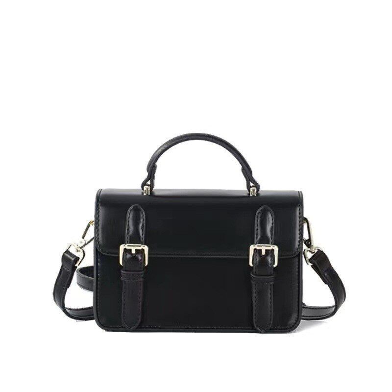 Vintage Handbag Small Shoulder Bag Synthetic Leather Totes Bags Brown Satchels