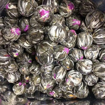 Natural Handmade Jasmine Flowering Rose Lily Blooming Flowering Tea Ball 20pcs