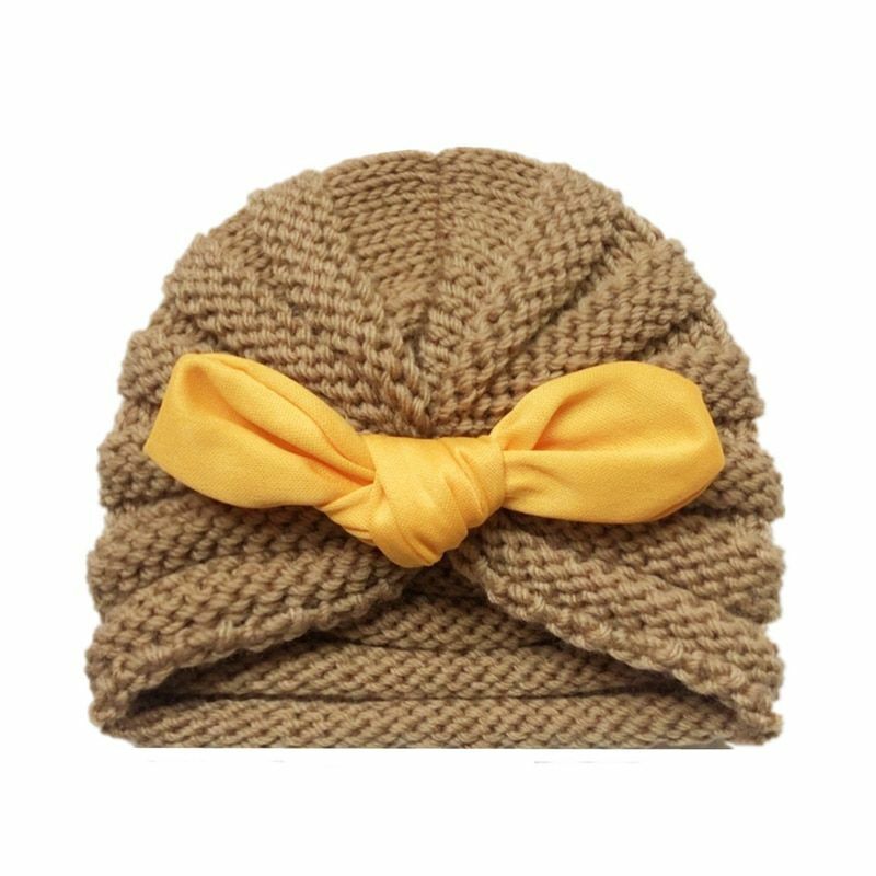Baby Hat Knitted Winter Girls Bonnet Beanie Turban Newborn Cap Boys Accessories