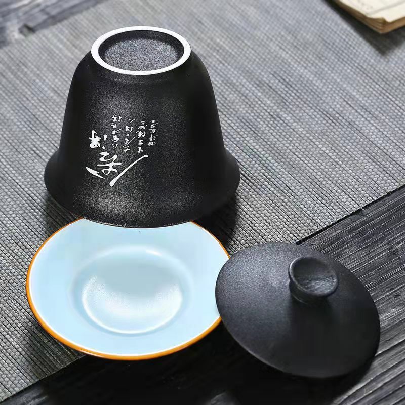160ml Kungfu Tea Cup Ceramic Tea Bowl Gaiwan Tea Set Tea Ceremony Accessories