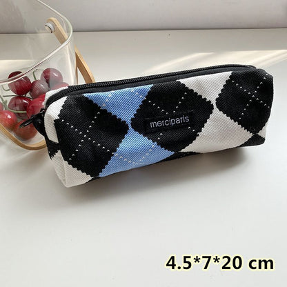Plaid Traveling Makeup Cosmetic Storage Bag Handbags Wallet Organizer Cute Pouch