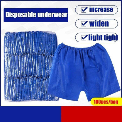 100 Pcs Disposable Exam Shorts Medical Patient Exam Wear Short Non Woven Elastic