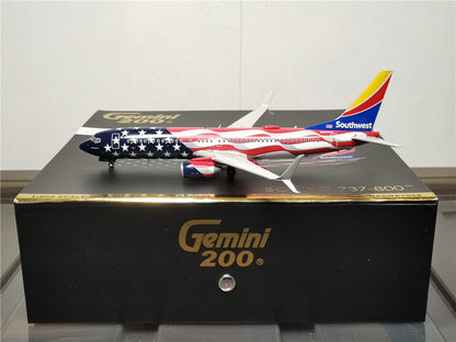 1:200 Geminijets Southwest BOEING B737-800 Airplane Diecast Aircraft Model