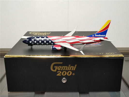 1:200 Geminijets Southwest BOEING B737-800 Airplane Diecast Aircraft Model