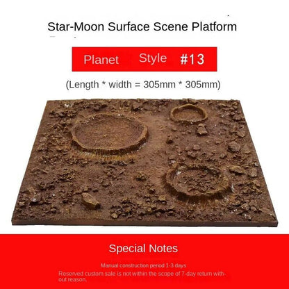 Platform Moon Model Moon Planet Landscape Finished Scene Display Props