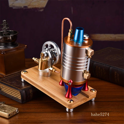 Mini Live Steam Engine Model With 167ML Boiler DIY Kit Mechanical Toy Collection